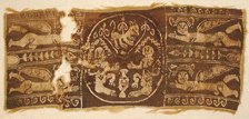 Textile Fragment, Byzantine, 6th-7th century. Creator: Unknown.