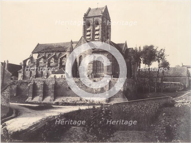 Eglise d'Auvers, 1855, printed 1855-57. Creator: Edouard Baldus.