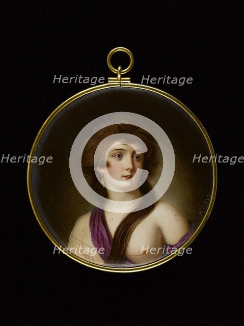 Portrait of a young woman, between 1790 and 1810. Creator: Christian Kanz.
