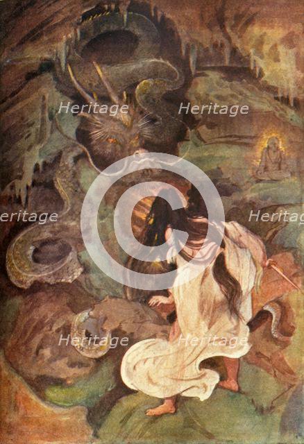 'Tokoyo and the Sea Serpent', 1912. Creator: Evelyn Paul.