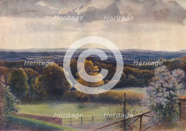 'View from Coneyhurst Hill, Ewehurst', 1911, (1914). Artist: James S Ogilvy.