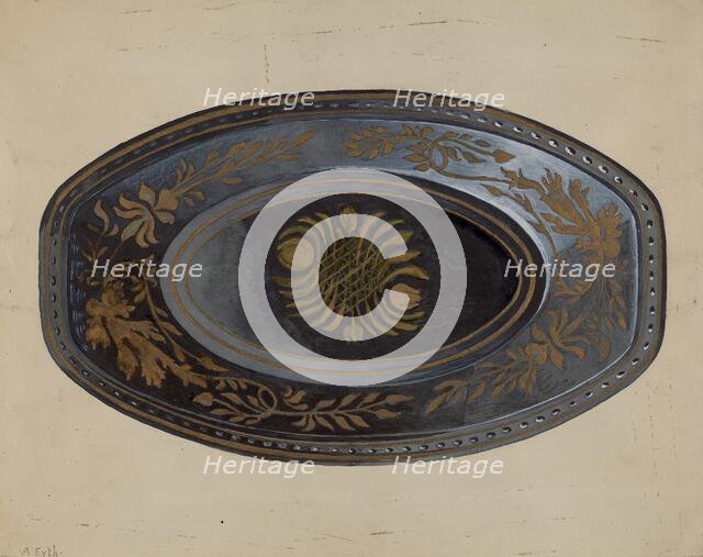 Bread Tray, c. 1937. Creator: Albert Eyth.