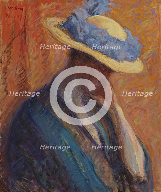 Woman in a Hat, 1913. Creator: Vilho Sjöström.