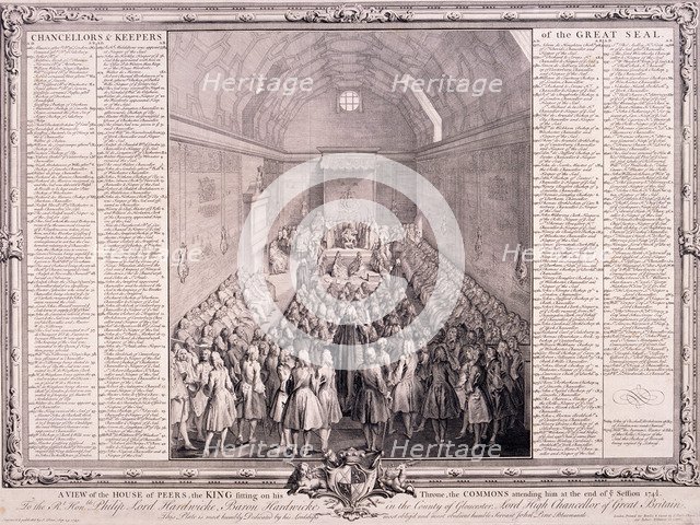 House of Lords, Palace of Westminster, London. Artist: John Pine