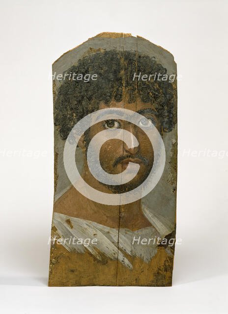 Panel Portrait of a Bearded Man, c170-180 CE. Creator: Unknown.