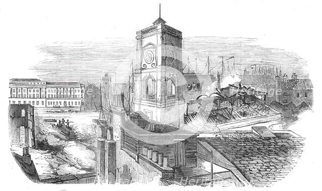 Ruins of St Olaf's Church, 1843. Creator: Unknown.