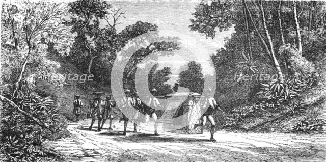 'Inland Travelling; A Visit to Borneo', 1875. Creator: A.M. Cameron.