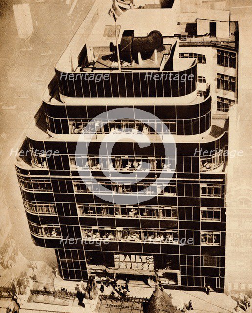 'Steel, concrete and glass, make modern buildings', 1935.  Artist: Unknown.