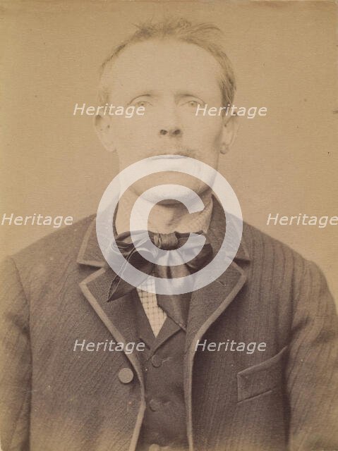 Raboin. émile, Pierre. 41 ans, né à Ouzoir-sur-Loire (Loiret). Distillateur. Assoc. de mal..., 1894. Creator: Alphonse Bertillon.