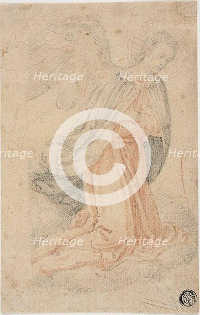 Kneeling Angel, 1561-1609.  Creator: Federico Zuccaro.