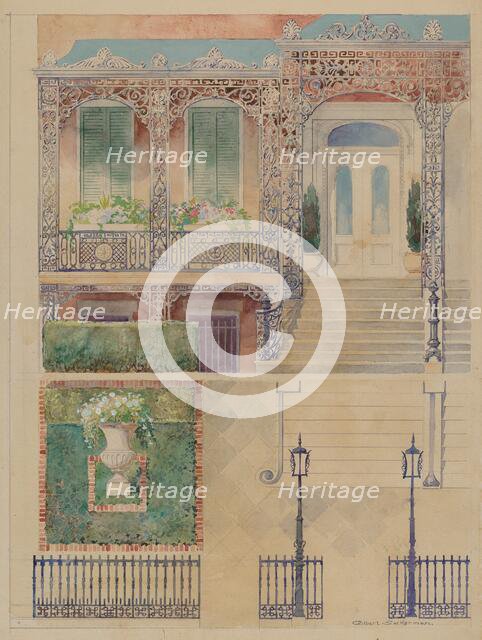 Ornamental Iron, c. 1936. Creator: Gilbert Sackerman.