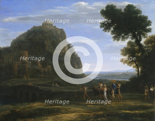 View of Delphi with a Procession, 1673. Creator: Claude Lorrain.