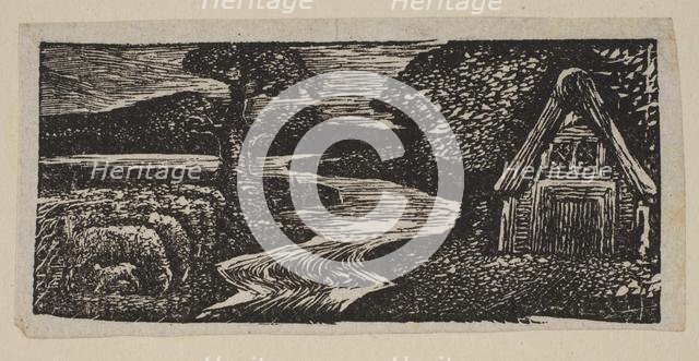 Sabrina's Silvery Flood, from Thornton's Pastorals of Virgil, 1821. Creator: William Blake.