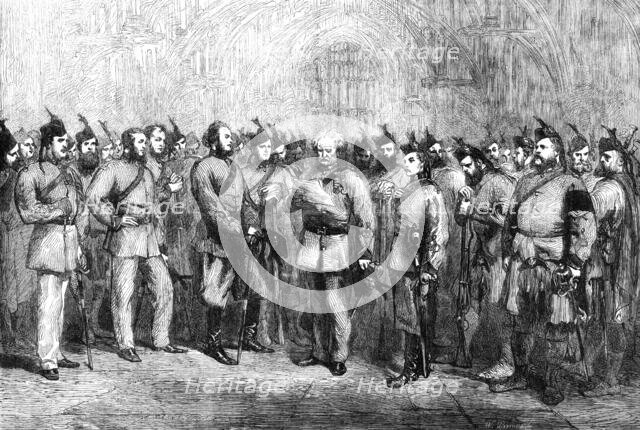 The London Scottish Volunteers, 1862. Creator: W Thomas.