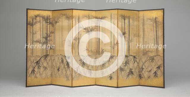 Bamboo and Fences, 1654/81. Creator: Tosa Mitsuoki.