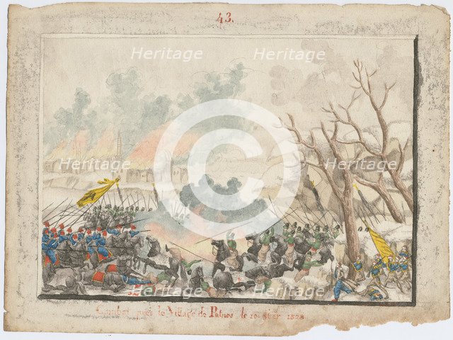 The Battle of Patnos on October 1828, 1829. Artist: Anonymous  