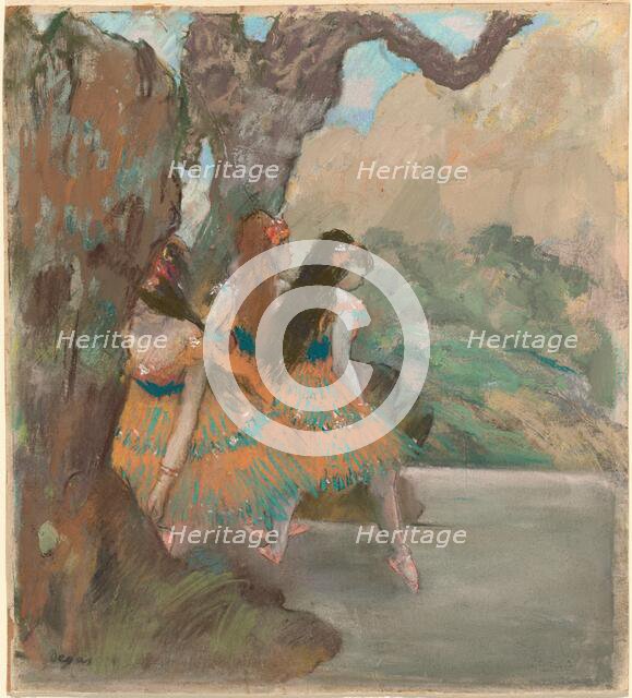 Ballet Dancers, c. 1877. Creator: Edgar Degas.