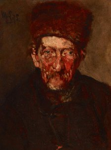 Study: Bust of a Man / Bust of a Woman-Two-sided Painting, 1875. Creator: Max Liebermann.