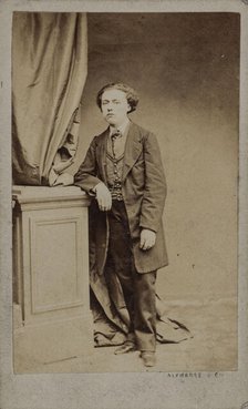 Portrait of the composer Louis Diémer (1843-1919), c. 1875. Creator: Photo studio Alphonse & Cie.