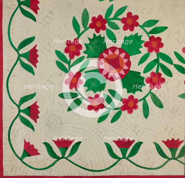 Quilt, c. 1936. Creator: Katherine Hastings.