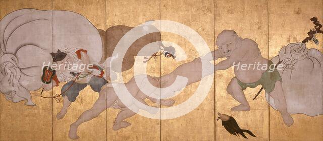 Seven Gods of Good Fortune, about 1700. Creator: School of Itcho.