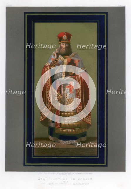 'Wall Picture in Mosaic', 19th century.Artist: John Burley Waring