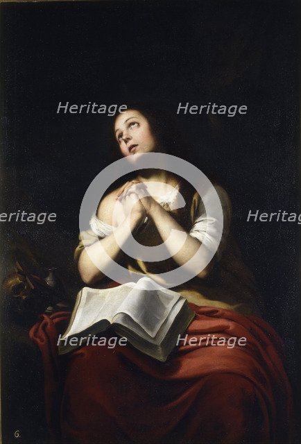 The Repentant Mary Magdalene. Artist: Murillo, Bartolomé Estebàn (1617-1682)