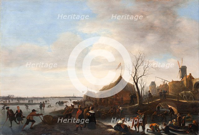 Winter scene. Artist: Steen, Jan Havicksz (1626-1679)