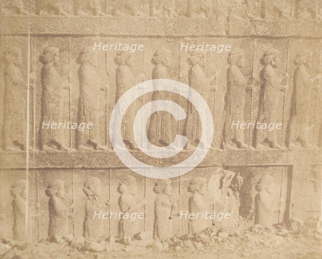 Processione sulla facciata della Grande Scala, 1858. Creator: Luigi Pesce.