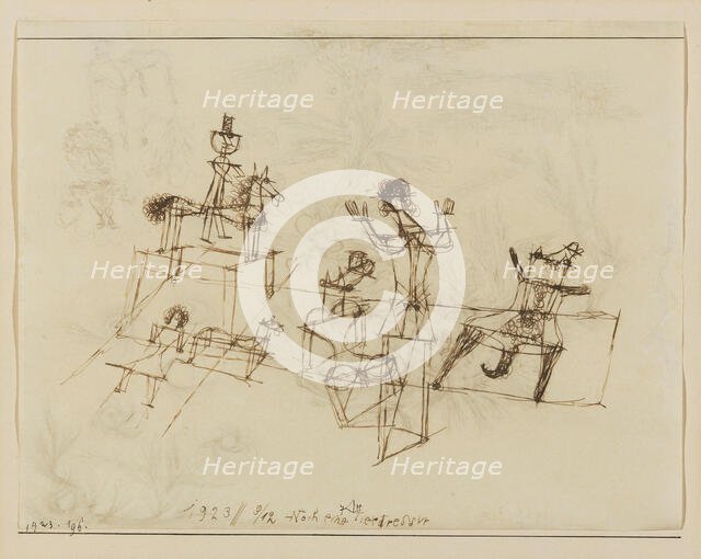Noch eine Tierdressur (Another animal training), 1923. Creator: Klee; Paul (1879-1940).
