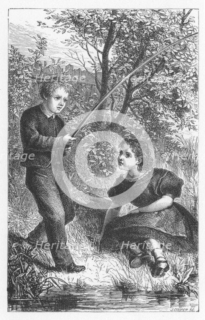 Scene from The Mill on the Floss by George Eliot, c1880. Artist: Walter-James Allen