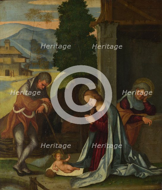 The Nativity, c. 1505. Artist: Mazzolino, Ludovico (1480-1528)