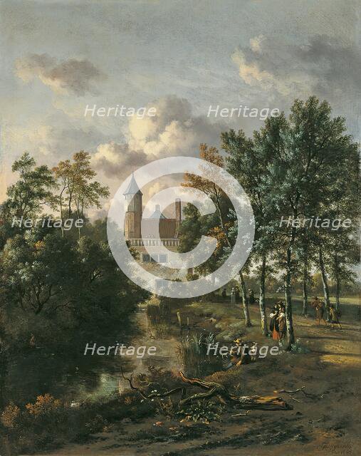 Castle in a Forest, 1667. Creator: Jan Wijnants.