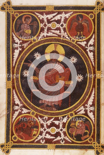 Christ in majesty, 1109.  Creator: Petrus.