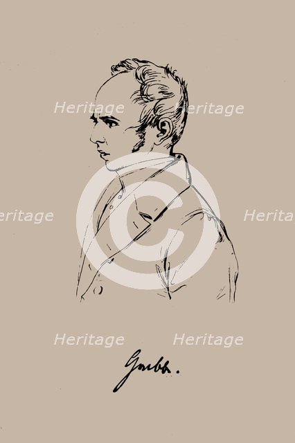 Christian Dietrich Grabbe (1801-1836). Creator: Stöber, Franz Xaver (1795-1858).