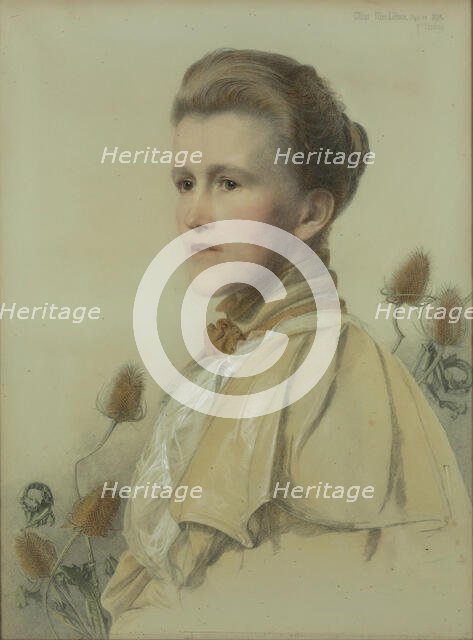 Portrait of Olive MacLehose (1859-1926), née MacMillan, 1895. Creator: Sandys, Frederick (1829-1904).