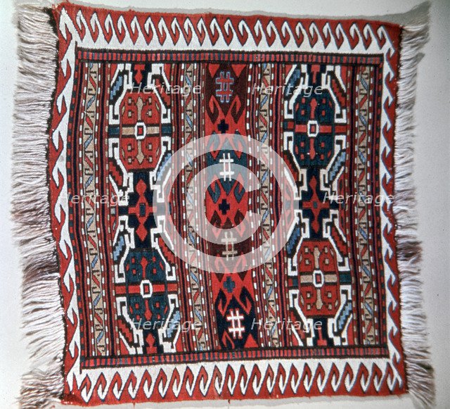 Bag face with soumak brocading, Caucasus. Artist: Unknown