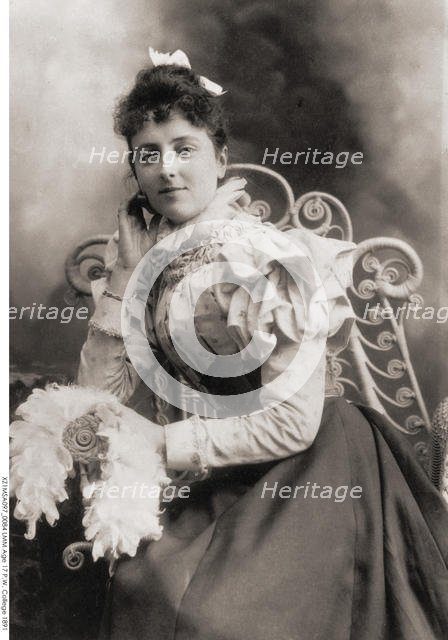 Portrait of Lucy Maud Montgomery (1874-1942), 1891. Artist: Anonymous  