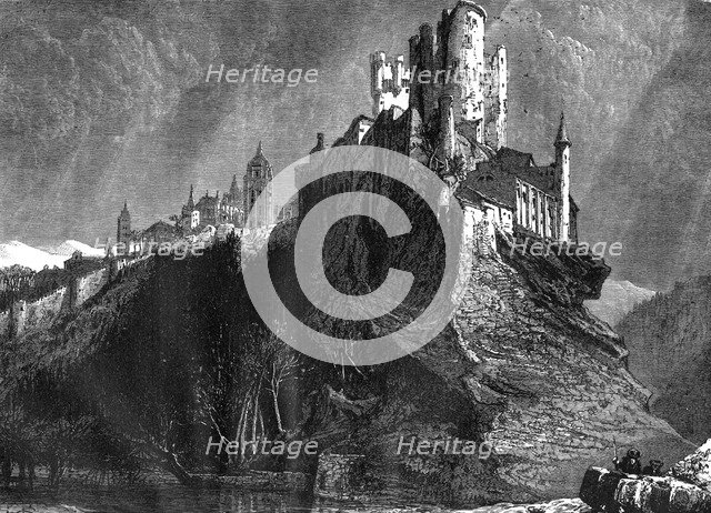 The Alcazar of Segovia, Spain, 19th century. Artist: Harry Fenn