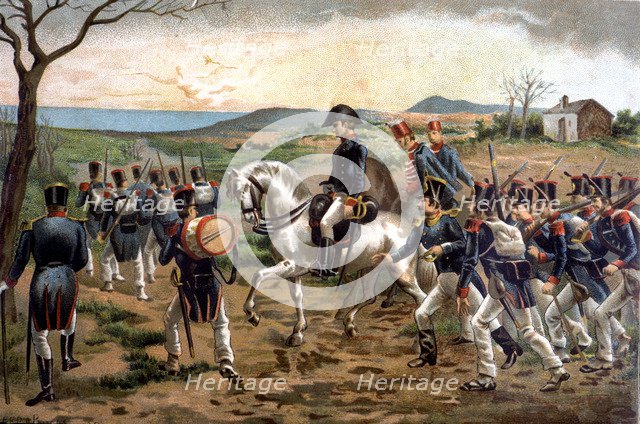 Run of the revolutionary column of General Rafael del Riego after his pronouncement in Cabezas de…