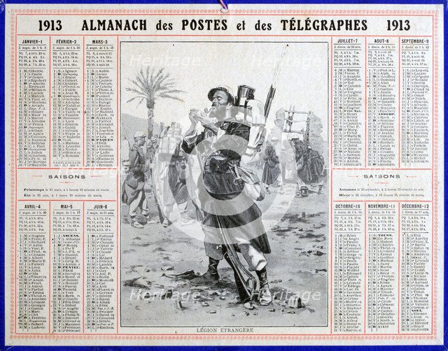 French Foreign Legion, 1913. Artist: Unknown