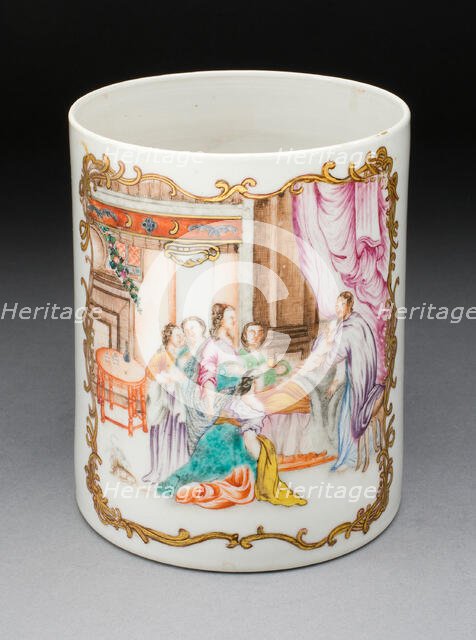 Tankard, Jingdezhen, 1750/75. Creator: Jingdezhen Porcelain.