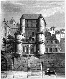 North front of the Hotel des Ursins, Paris, c17th century (1849). Artist: Unknown