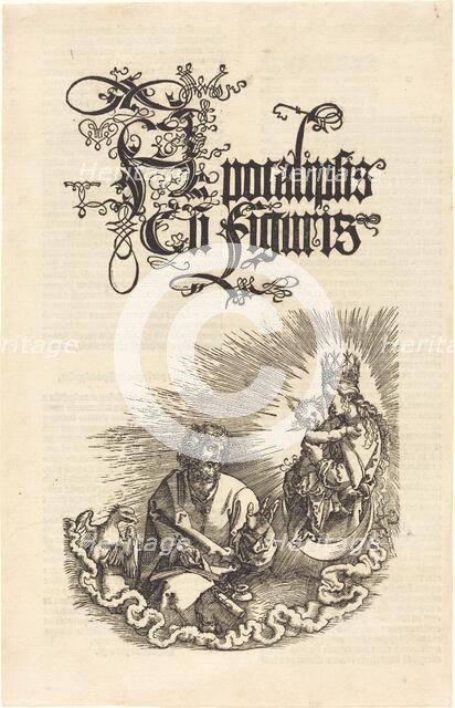 The Virgin Appearing to Saint John, 1510/1511. Creator: Albrecht Durer.