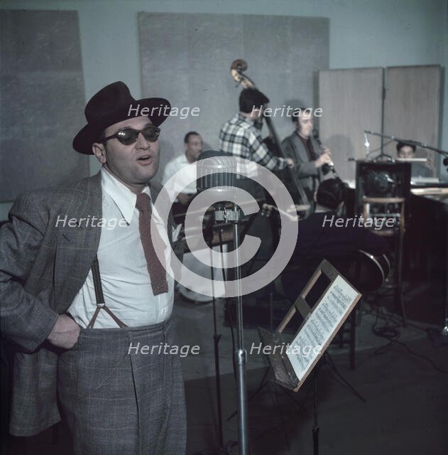 Portrait of Frankie Laine and Jimmy Crawford, New York, N.Y., 1946. Creator: William Paul Gottlieb.