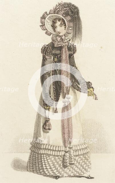 Fashion Plate (Walking Dress), 1820. Creator: John Bell.