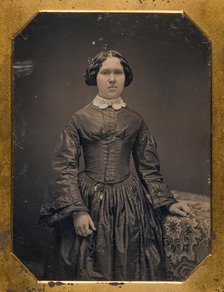 Untitled (Portrait of a Young Woman in a Dark Silk Dress), 1839/60. Creator: Unknown.