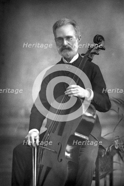 Carlo Alfredo Piatti (1822-1901), Italian violoncellist, 1890.Artist: W&D Downey