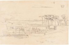 Villa Pamphili, 1840. Creator: Edward Lear.