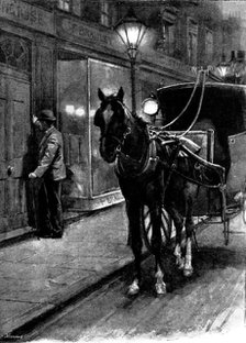 Eve's Ransom...He was about to ring the house-bell when the door opened..., 1895. Creator: George Meisenbach.